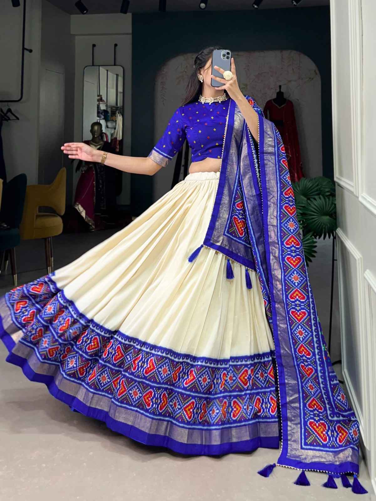 Tussar Silk Lehangas