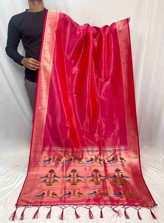 Tissue Paithani Semi Silk Sarees