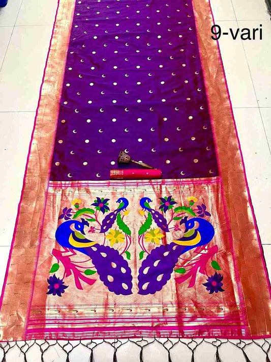 Soft Kanchivaram Paithani Silk Saree