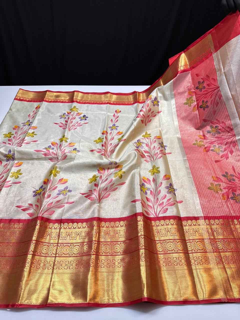 Soft Banarasi Tissue Silk Sarees