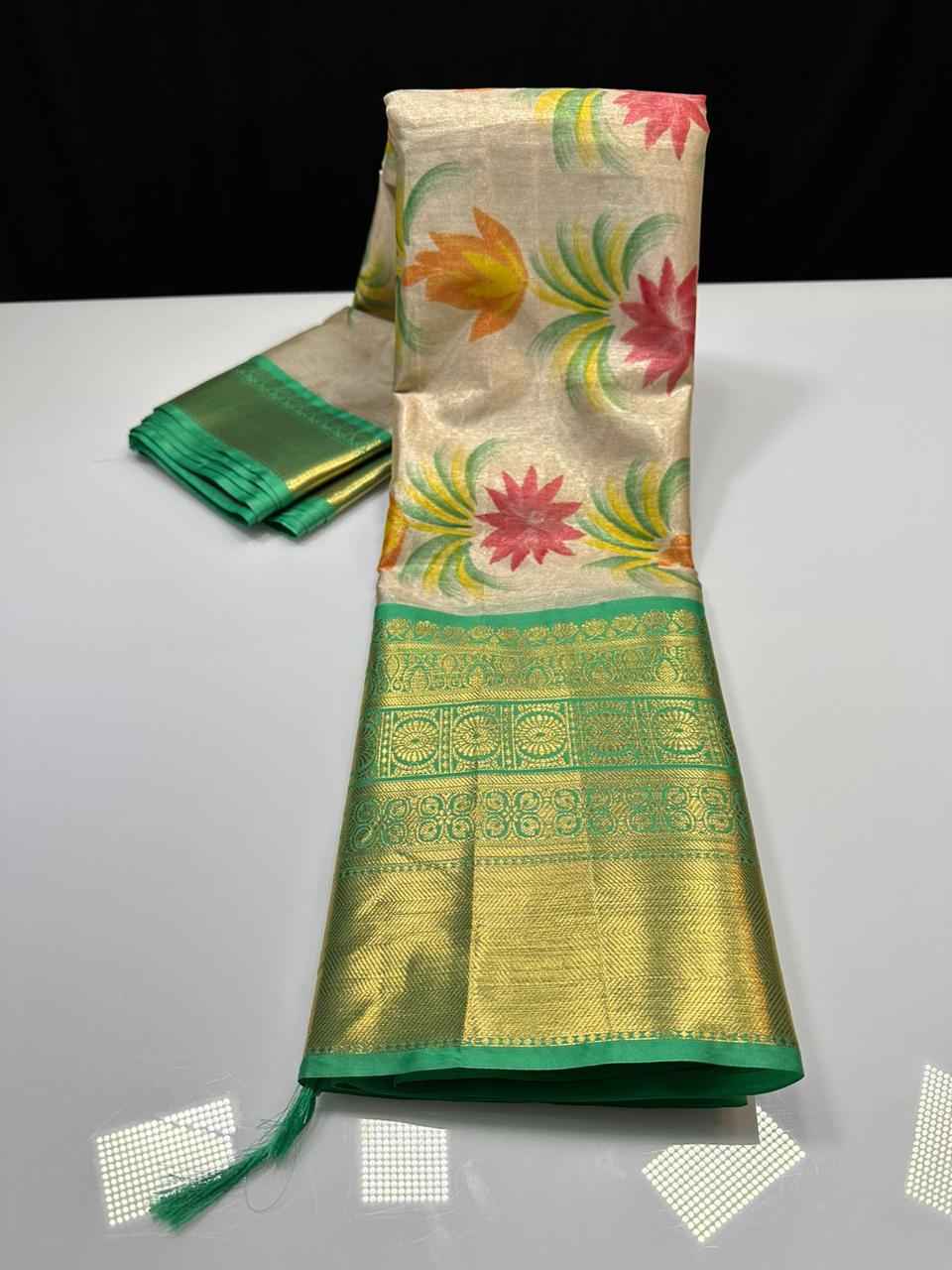 Soft Banarasi Tissue Silk Sarees