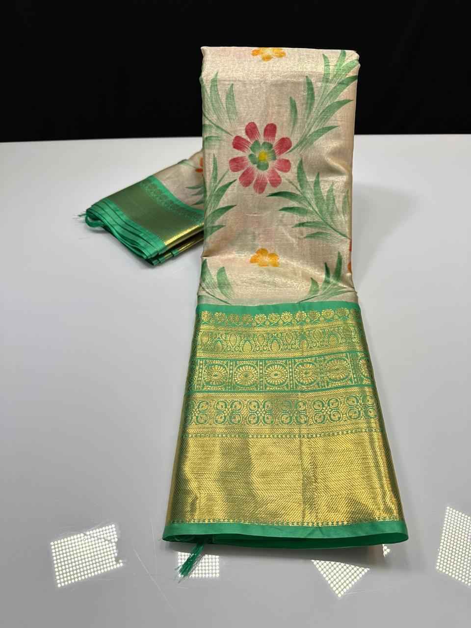 Soft Banarasi Tissue Silk Sarees
