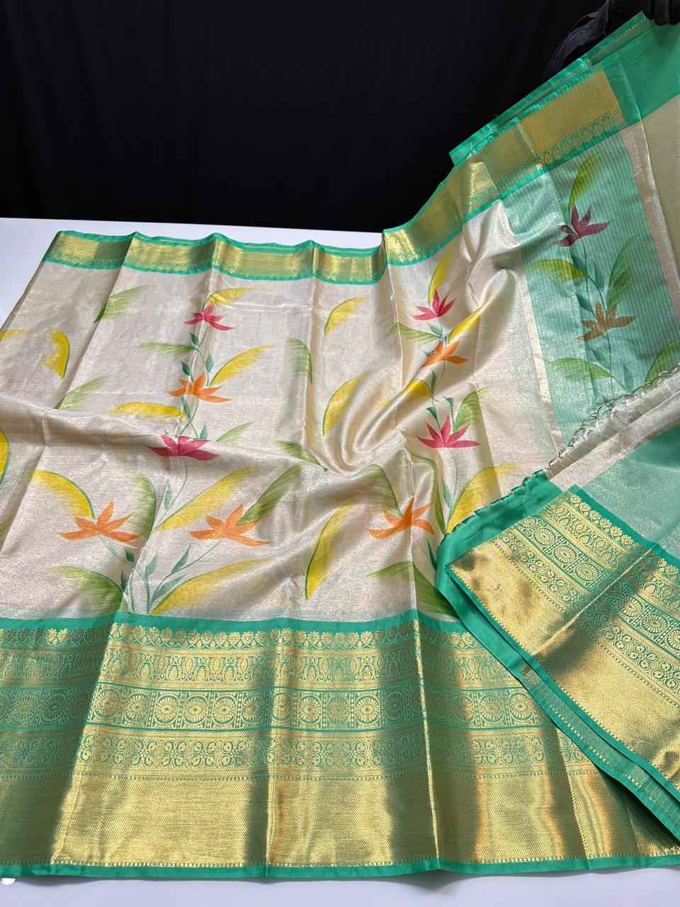 Soft Banarasi Tissue Silk Sarees