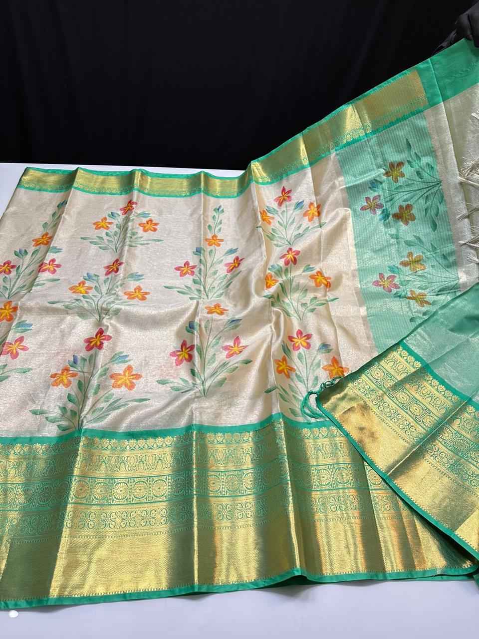 Soft Banarasi Tissue Silk Sarees