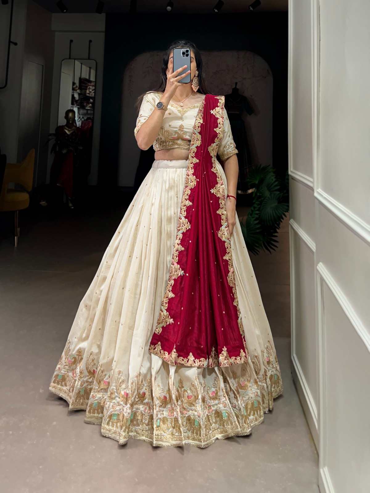 Vichitra Silk Lehanga Choli