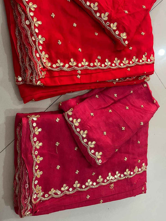 Customized Chinnon Silk Sarees