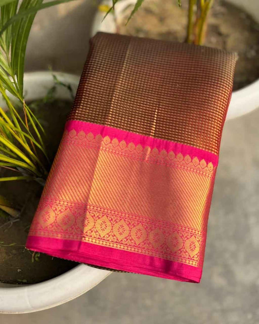 Soft Tissue Brocade Silk Saree