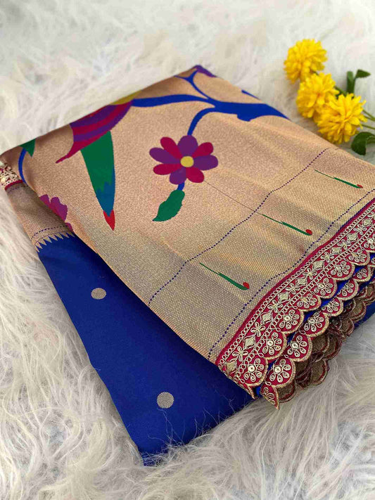 Half & Half Paithani Silk Saree