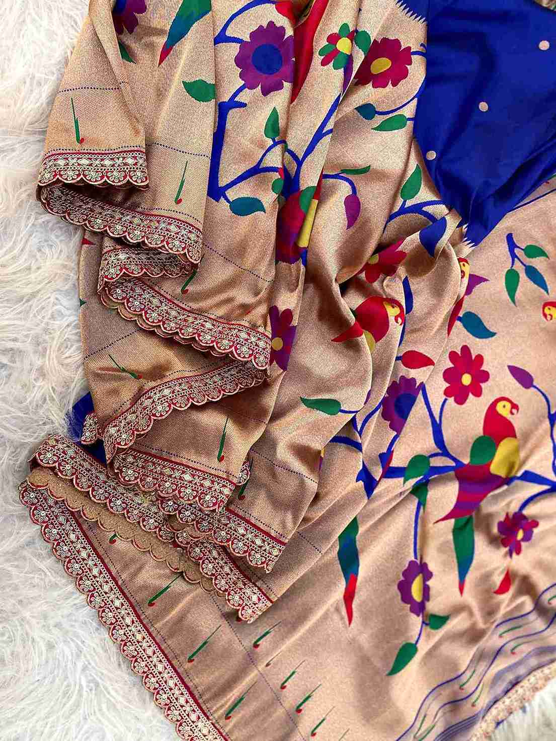 Half & Half Paithani Silk Saree
