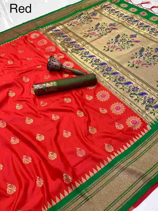 Kanjivaram Soft Paithani Silk Sarees