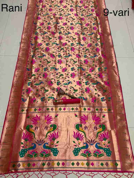 Soft Kanjivaram Paithani Silk Sarees