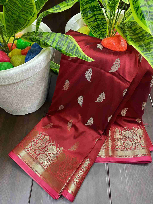 Banarasi Semi Katan Silk Sarees