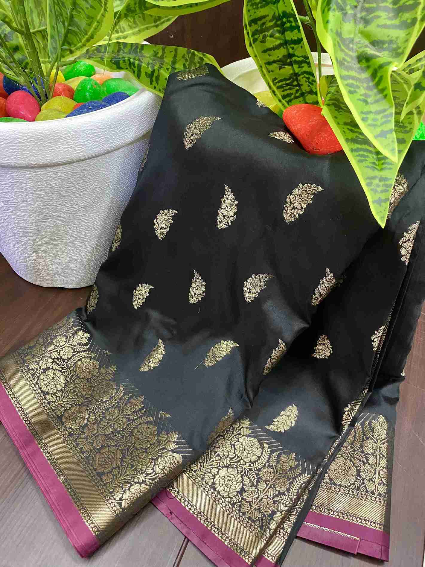 Banarasi Semi Katan Silk Sarees