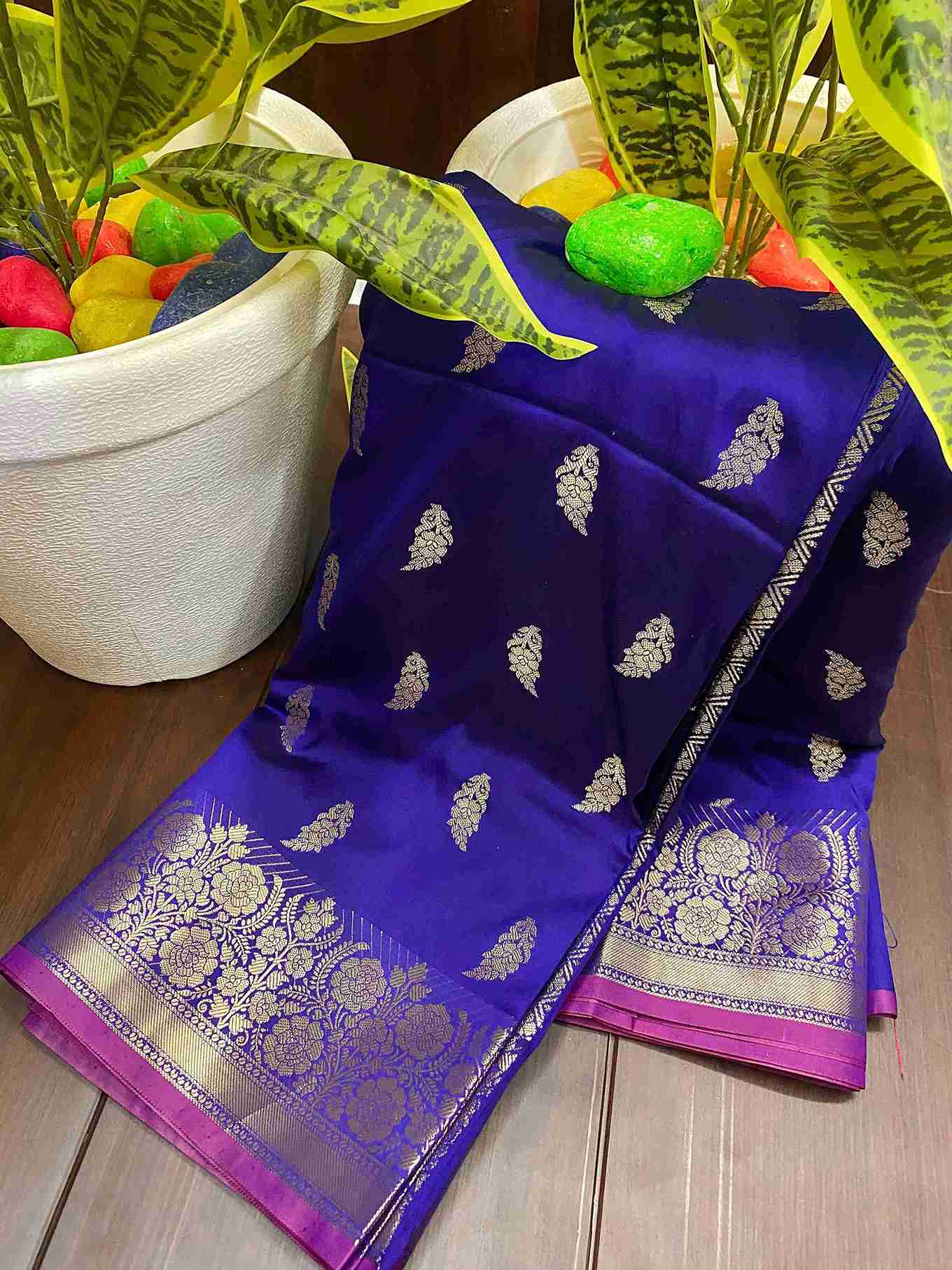 Banarasi Semi Katan Silk Sarees