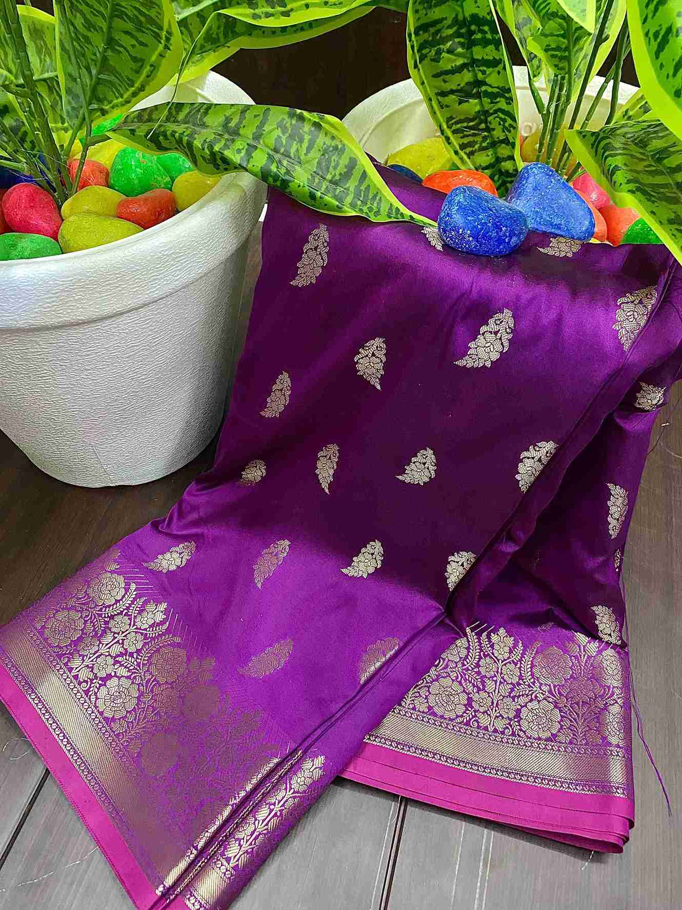 Banarasi Semi Katan Silk Sarees