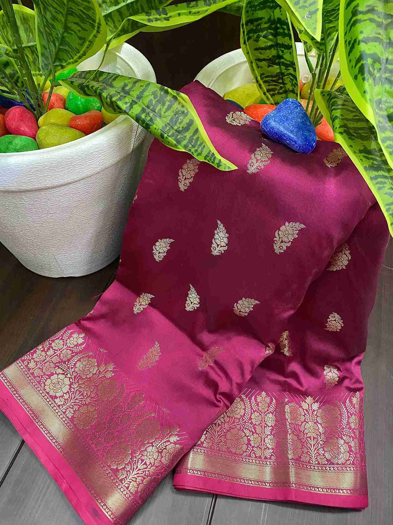 Banarasi Semi Katan Silk Sarees