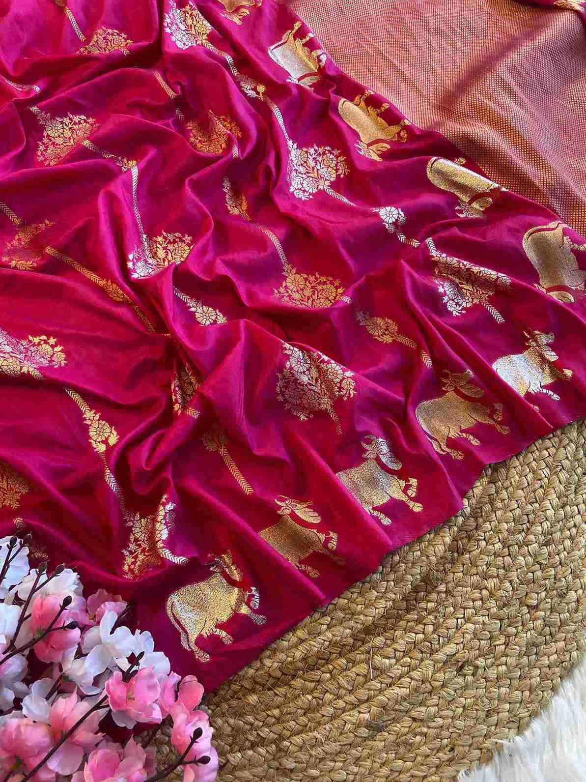 Pichwai Russian Dola Silk Sarees