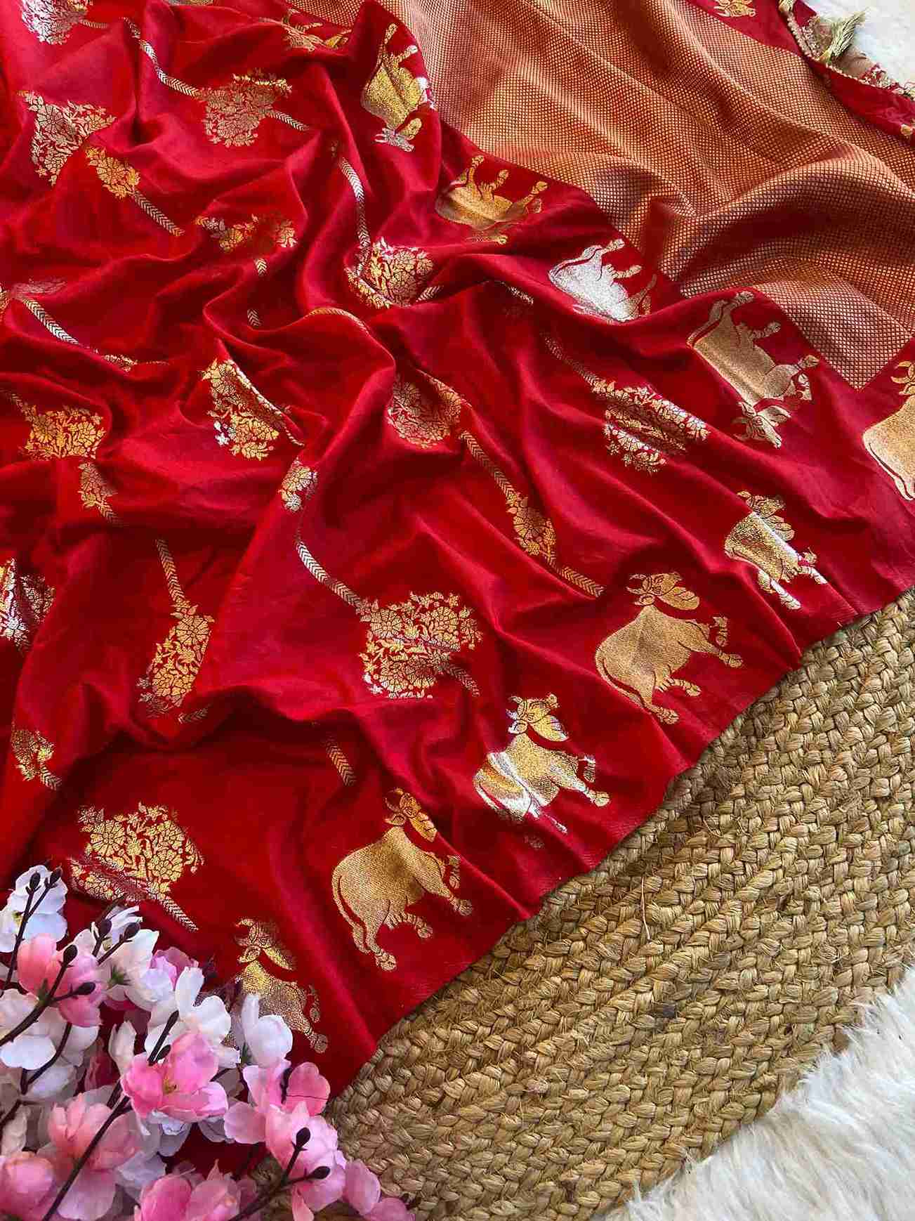 Pichwai Russian Dola Silk Sarees