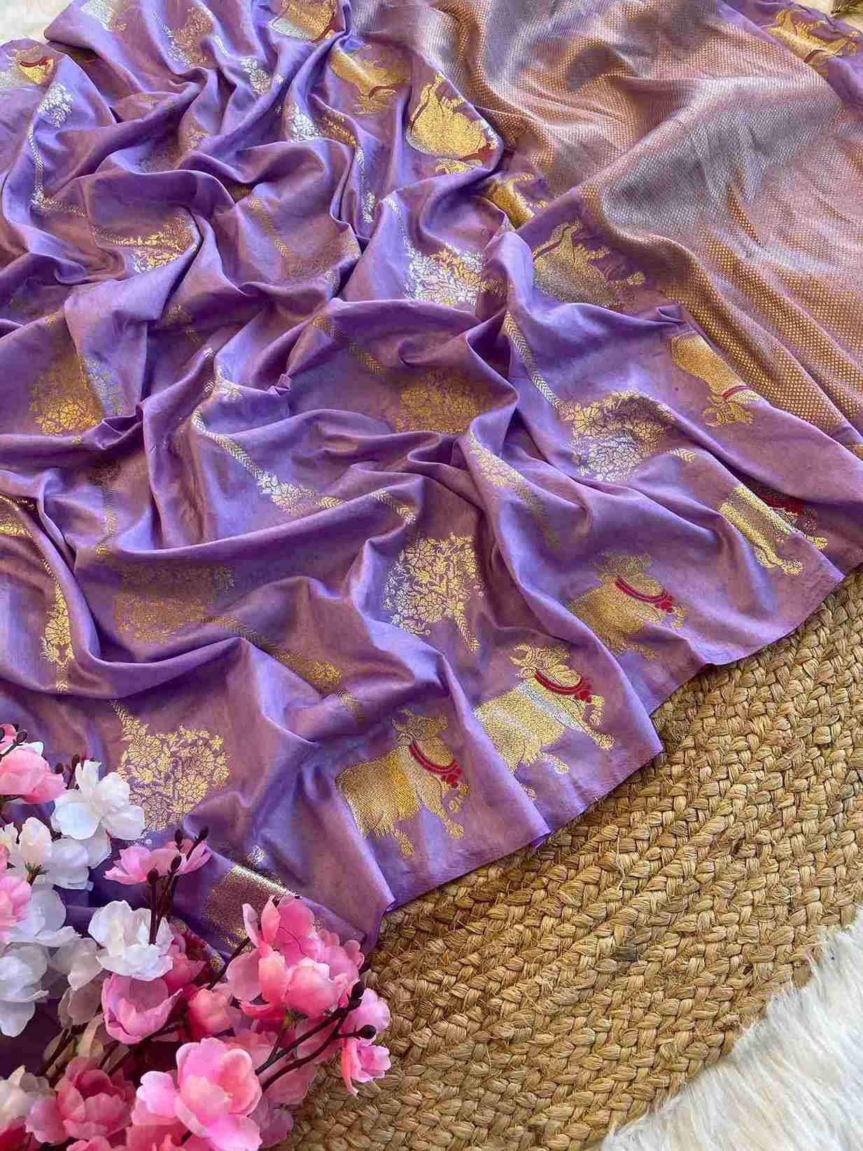 Pichwai Russian Dola Silk Sarees