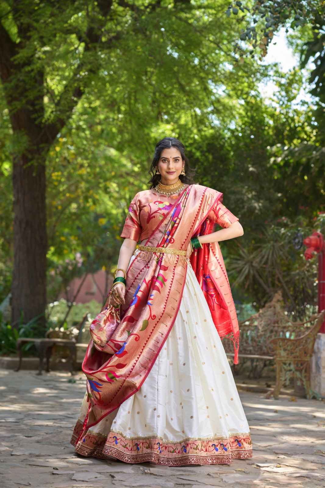Paithani Jaquard Silk Lehanga