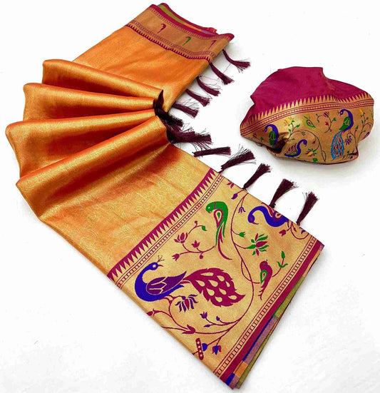 Paithani Tissue Silk Sarees