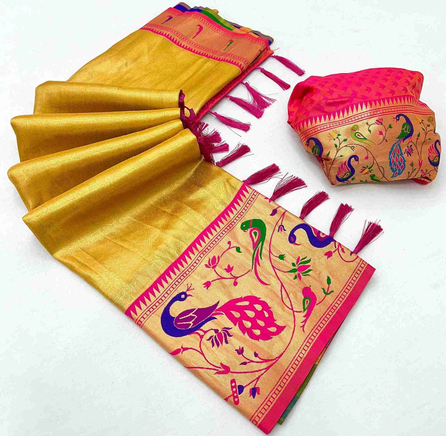 Paithani Tissue Silk Sarees
