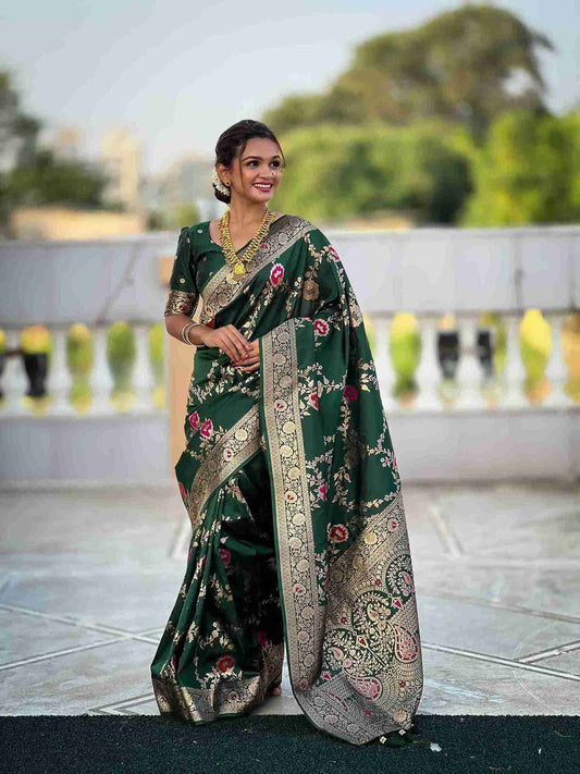 Meenakari Banarasi Silk Saree