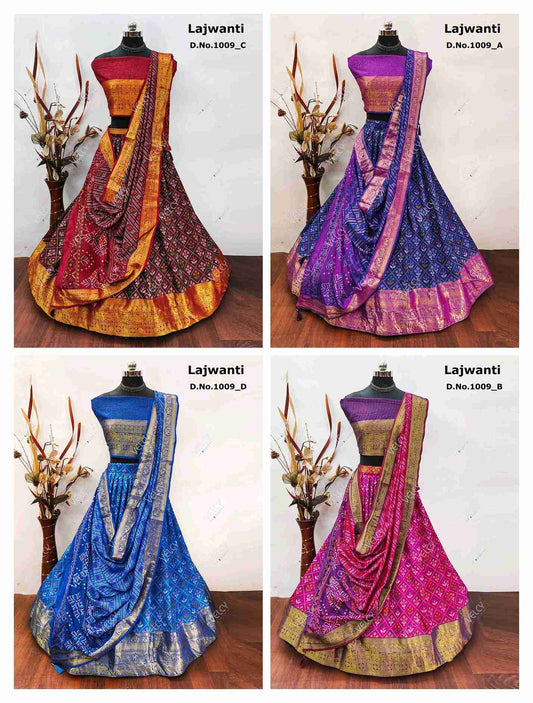Semi Stitched Pochampally Lehengas