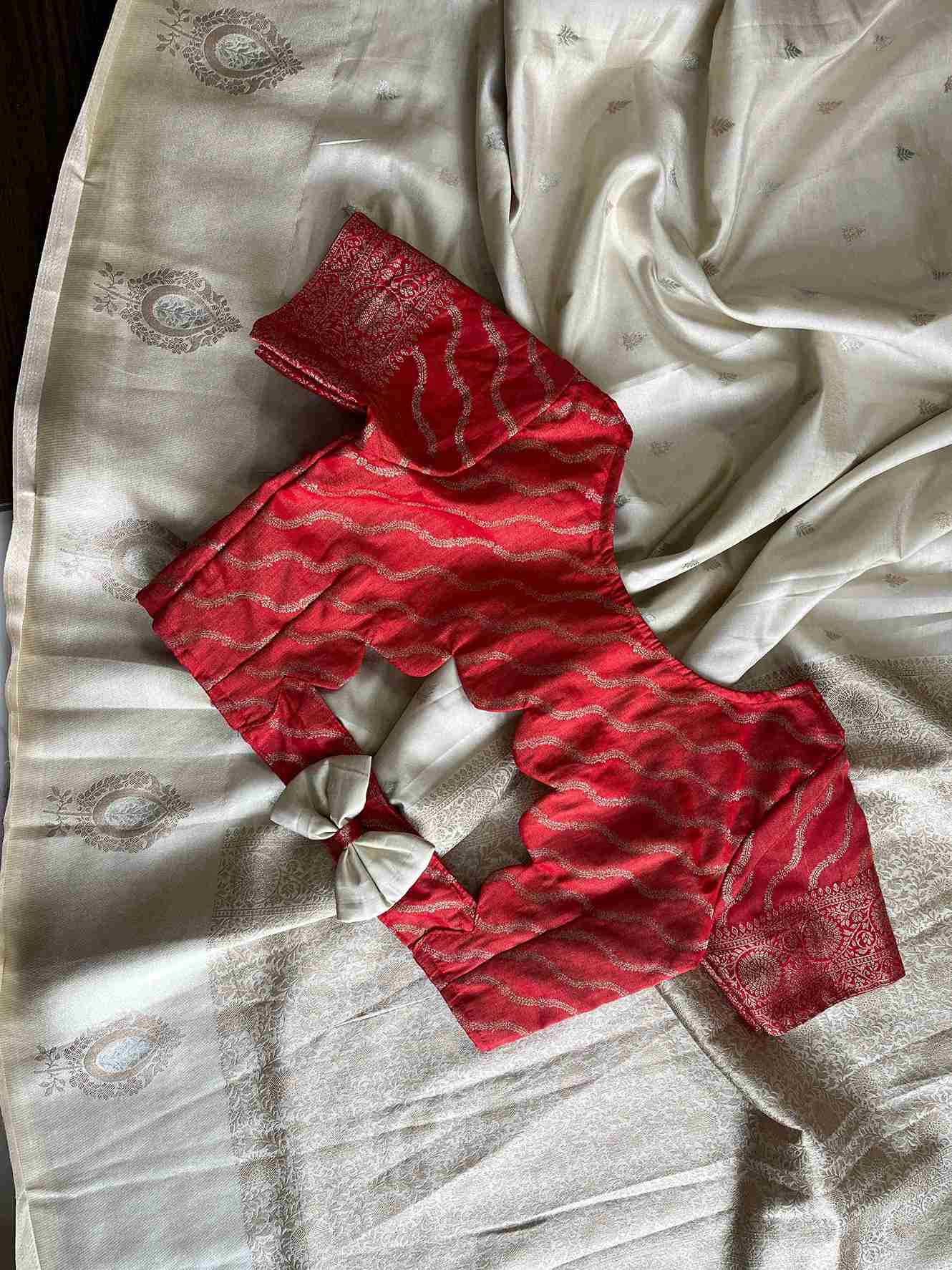 Stitched Banarasi Tissue Silk Saree