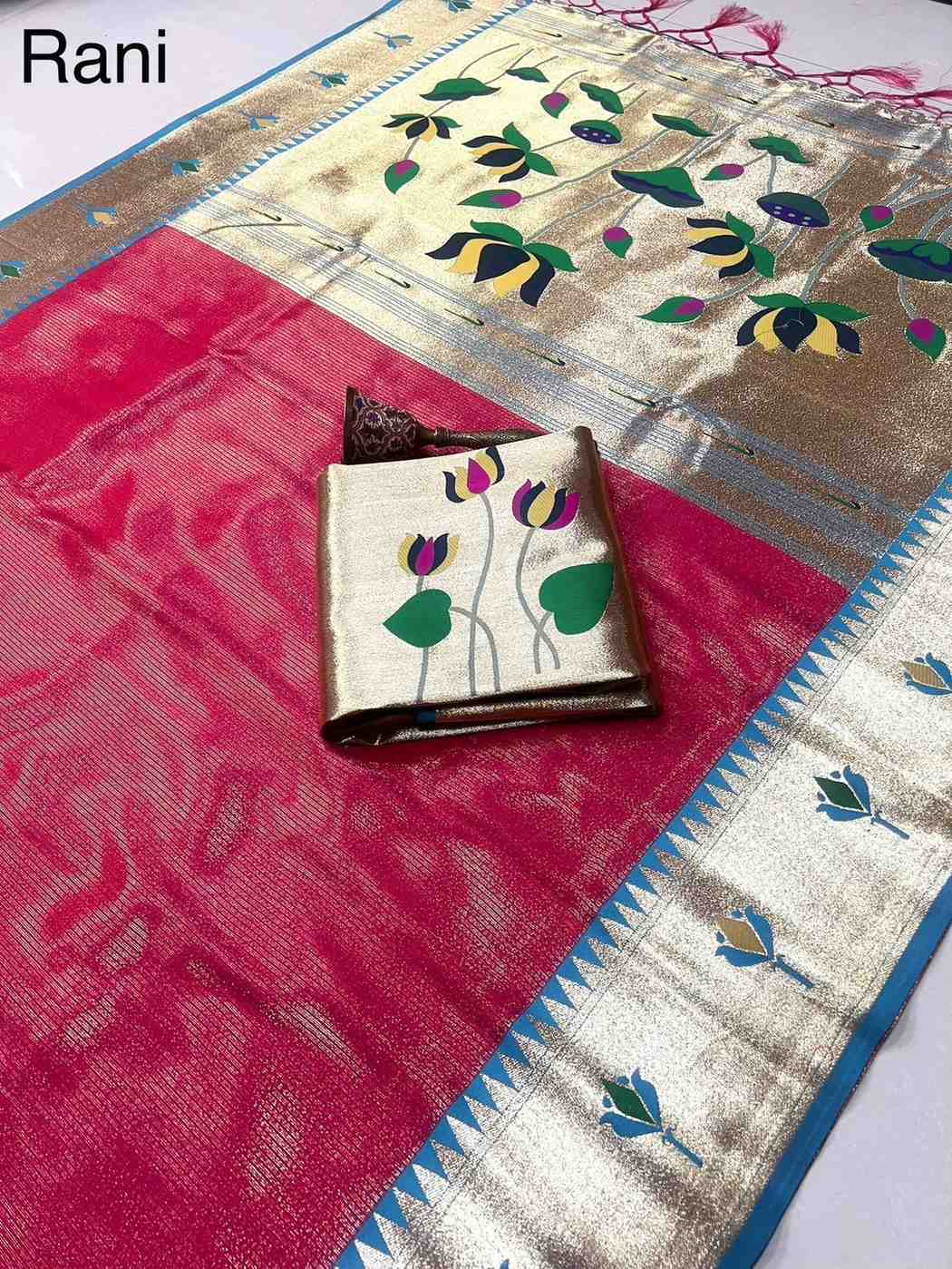 Zari Tissue Paithani Silk Sarees