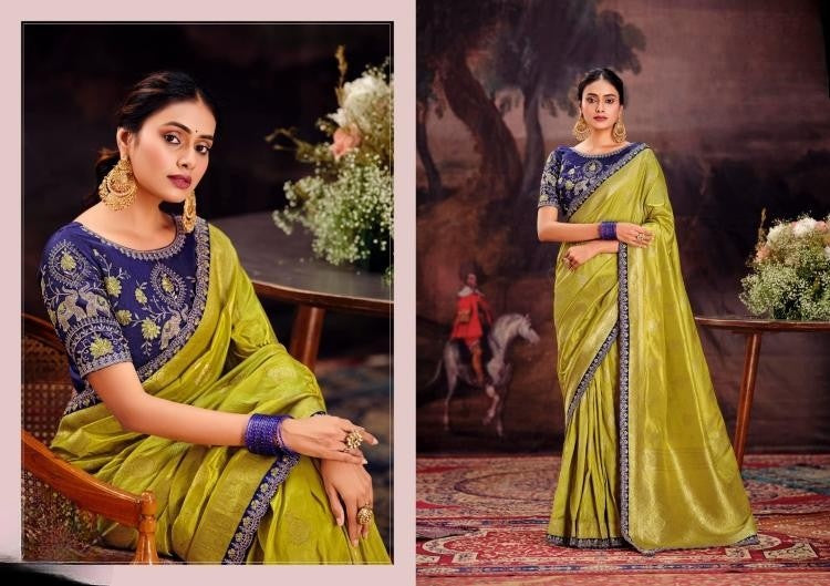 Embroidery Dola Silk Sarees
