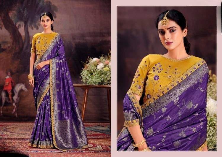Embroidery Dola Silk Sarees