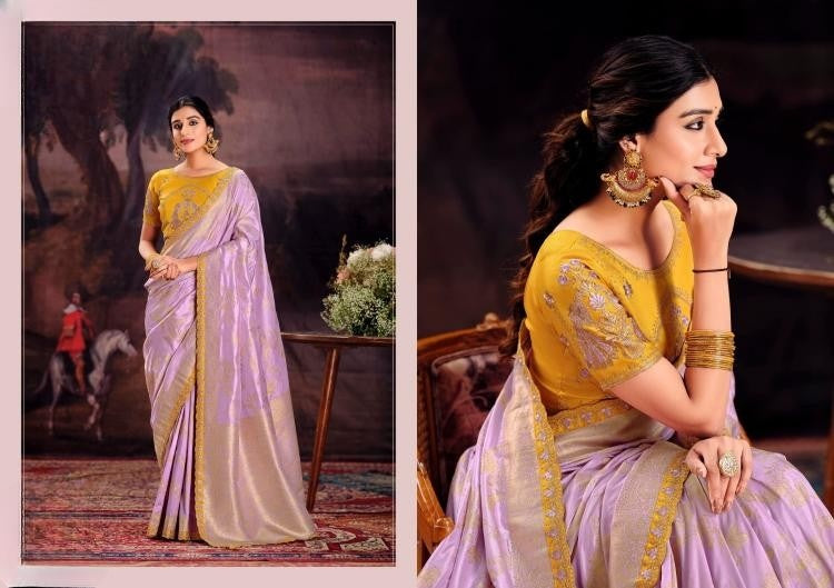 Embroidery Dola Silk Sarees