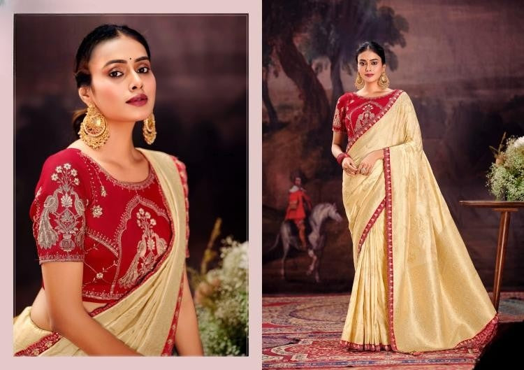 Embroidery Dola Silk Sarees