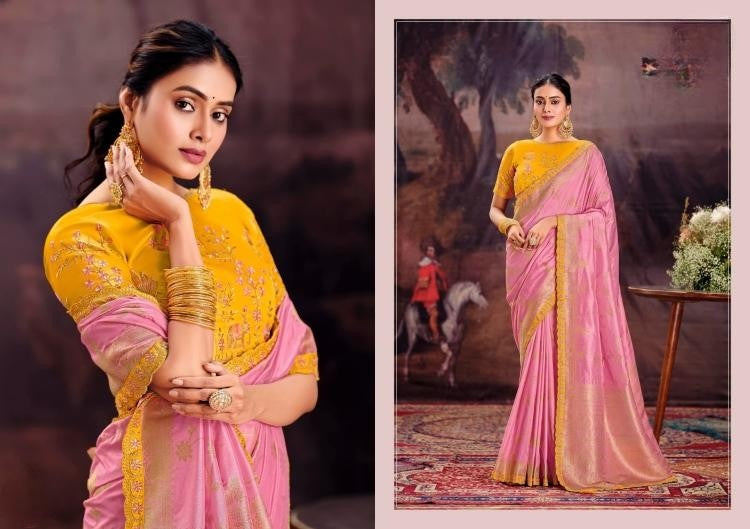 Embroidery Dola Silk Sarees