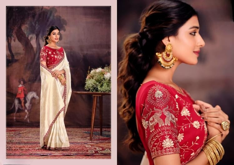 Embroidery Dola Silk Sarees