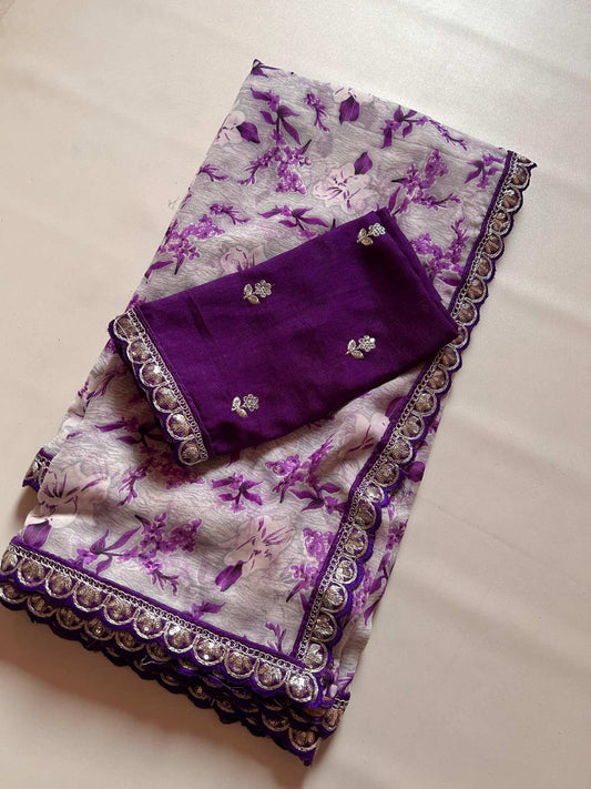 Blooming Rangoli Silk Saree