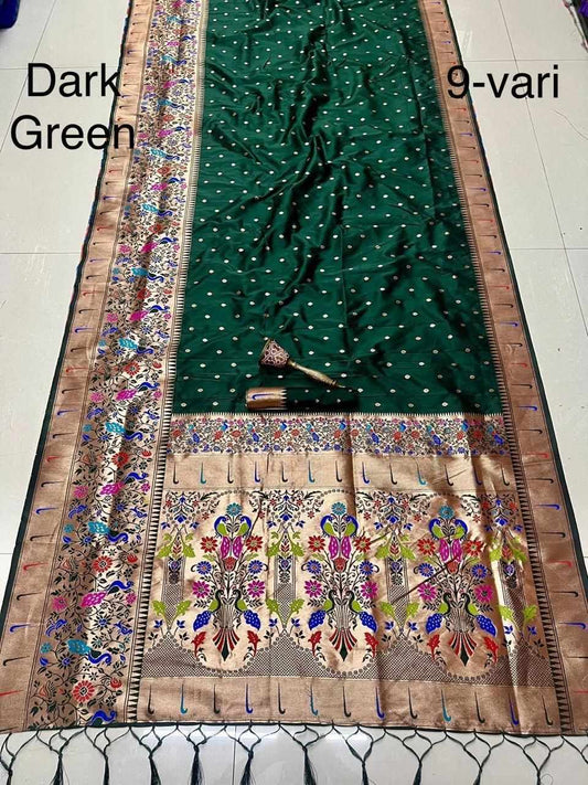 Soft Kanjivaram Paithani Silk Sarees