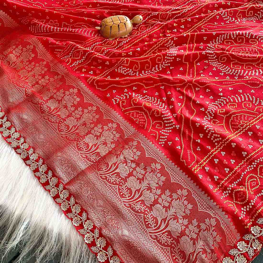 Bhandini Print Dola Silk Saree