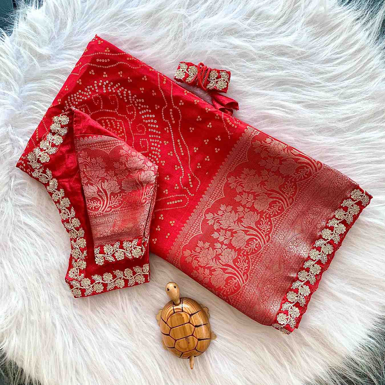 Bhandini Print Dola Silk Saree