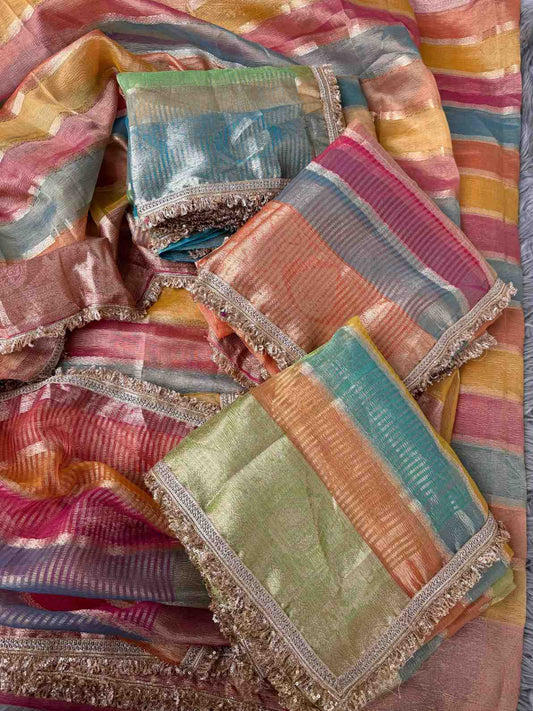 Soft Organza Tissue Banarasi Silk Saree