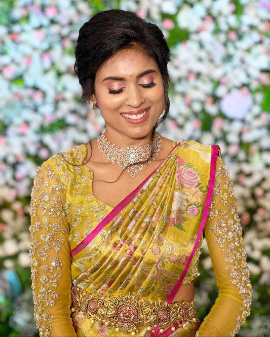 Brocade Tissue Silk Saree