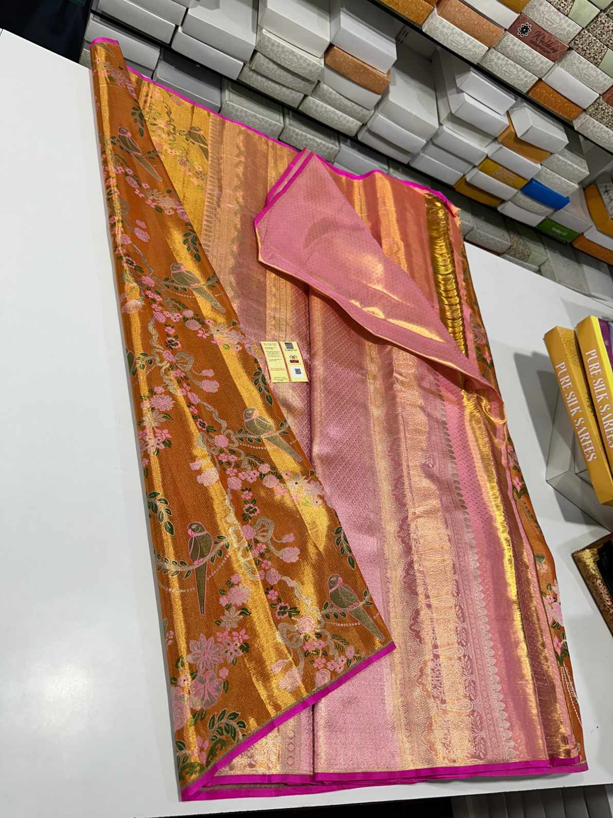 Brocade Tissue Silk Saree
