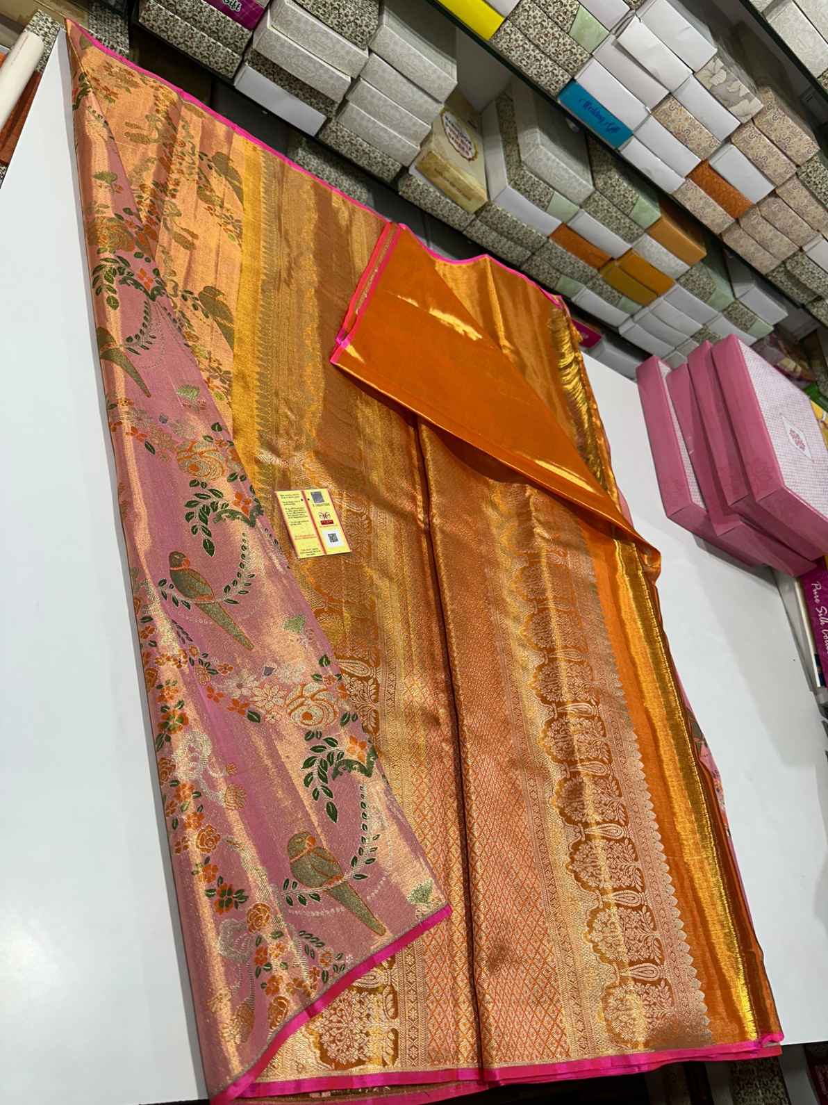 Brocade Tissue Silk Saree