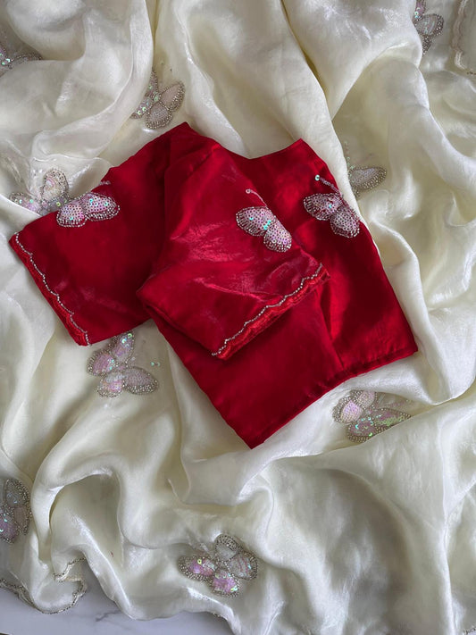 Designer Space Silk Saree