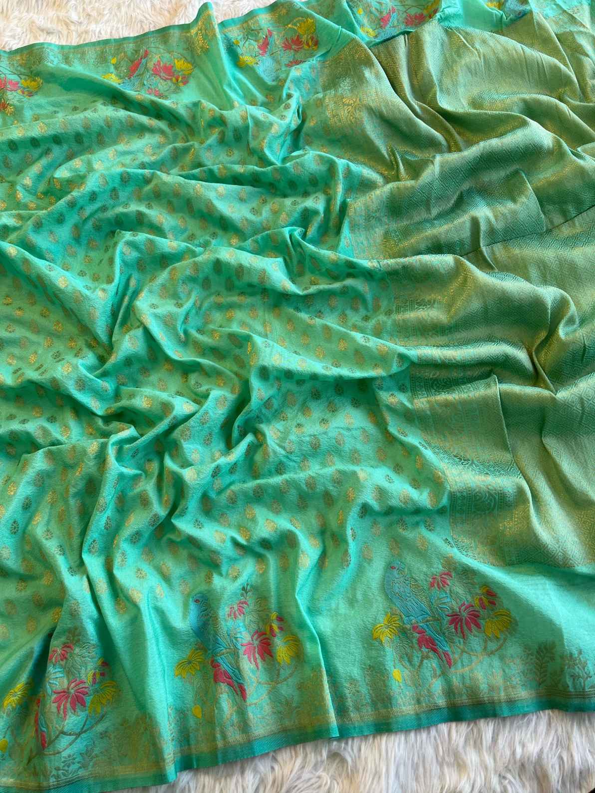 Khadi Georgette Silk Sarees