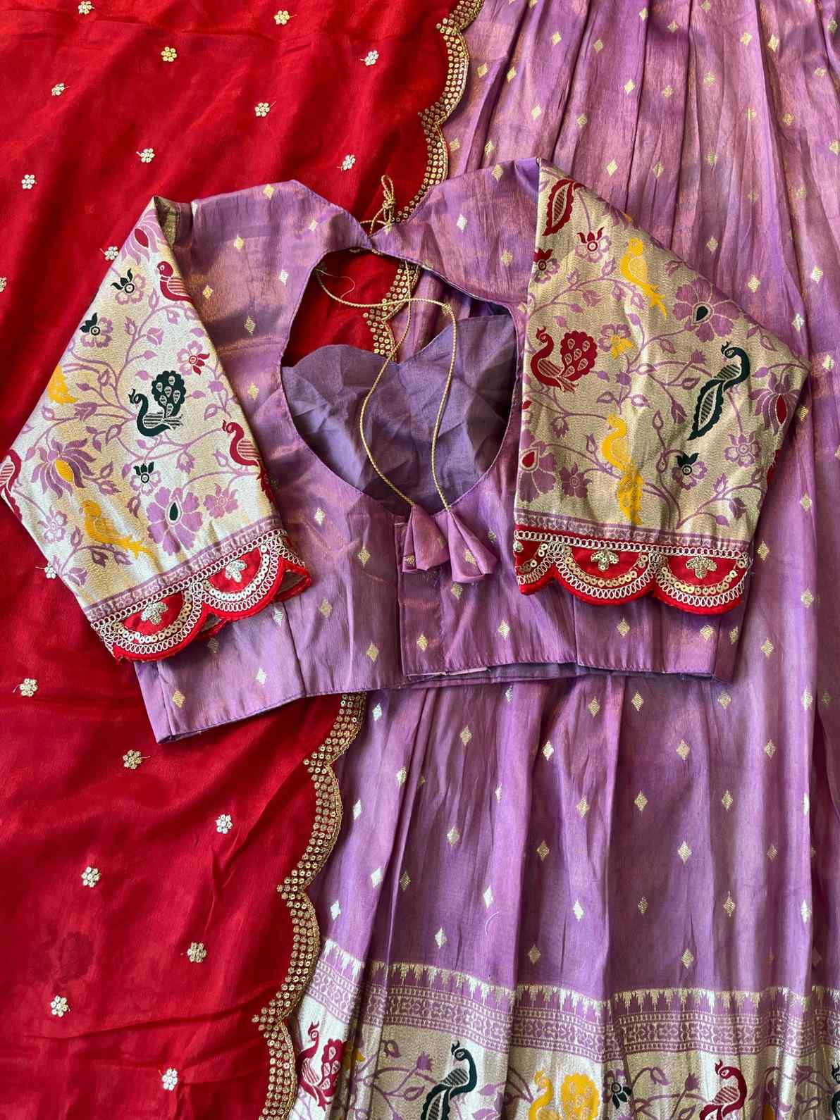 Paithani Tissue Silk Lehangas