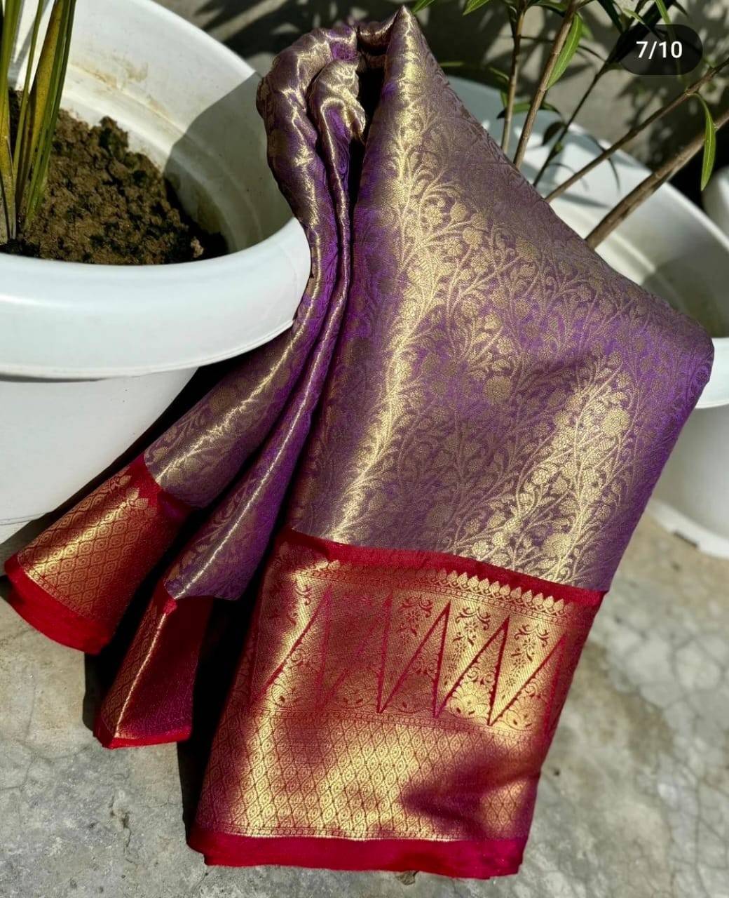 Kanchi Tissue Katan Silk Sarees