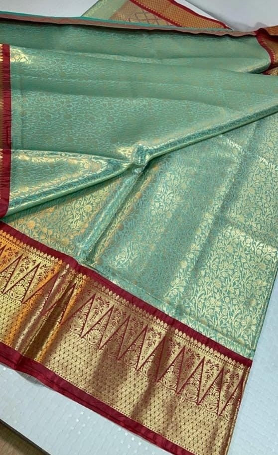 Kanchi Tissue Katan Silk Sarees
