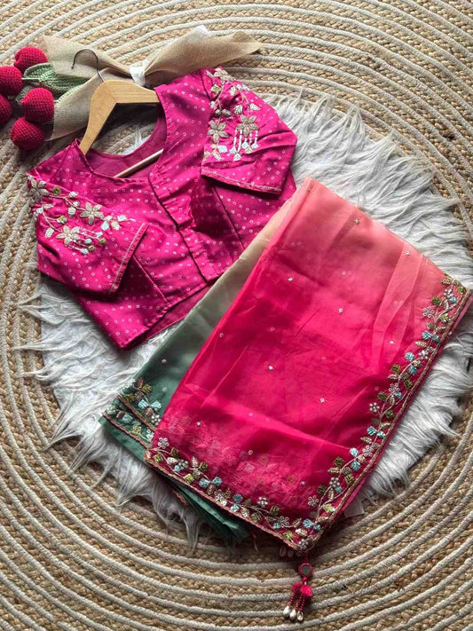 Tabi Silk Embroidery Saree